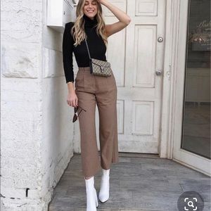 WILFRED by Aritzia glen check Aurel pants size 6